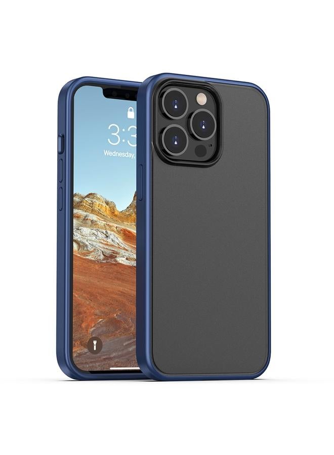 S-TOP Case For iPhone 13 Pro Max Skin Feel Frosted PC + TPU Shockproof Case with Color Button - Image 1