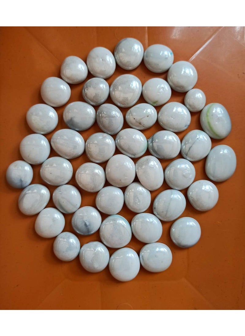 OhhSome Ohhsome 1Kg White Glass Pebbles 1Kg  - Image 1