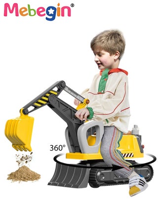 Multifunctional Steam Excavator Ride On Toy, Construction Toys with Real Working Parts with Sound Lights, Sturdy Plastic Construction, Ideal Sand Beach Toy for Boys, Pretend Play Sliding Tractor - pzsku/ZB0BE2EA6D34BB8A12AD6Z/45/1746509011/0afb2398-c9de-4322-b352-88a2f2bacae2
