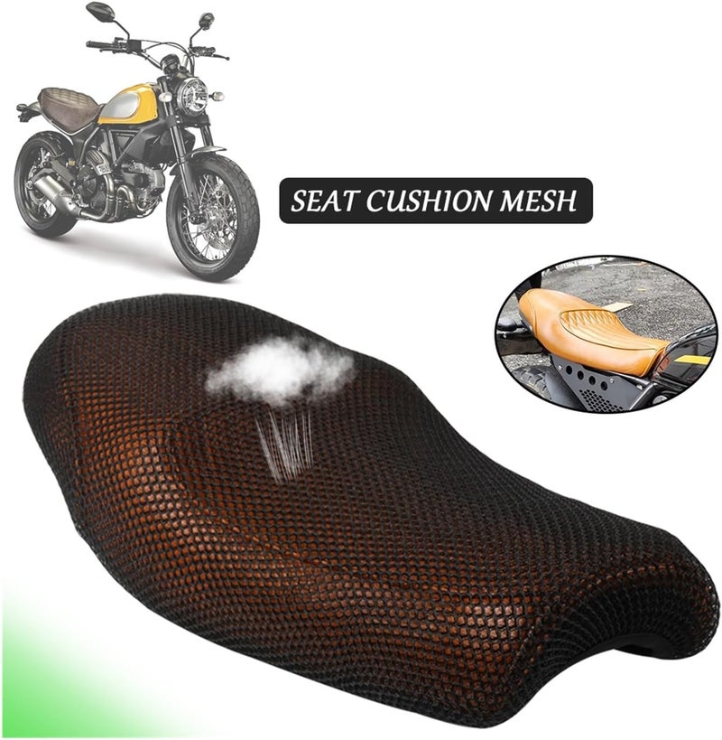 DEMULAX 3D Mesh Motorcycle Seat Cover - Image 3