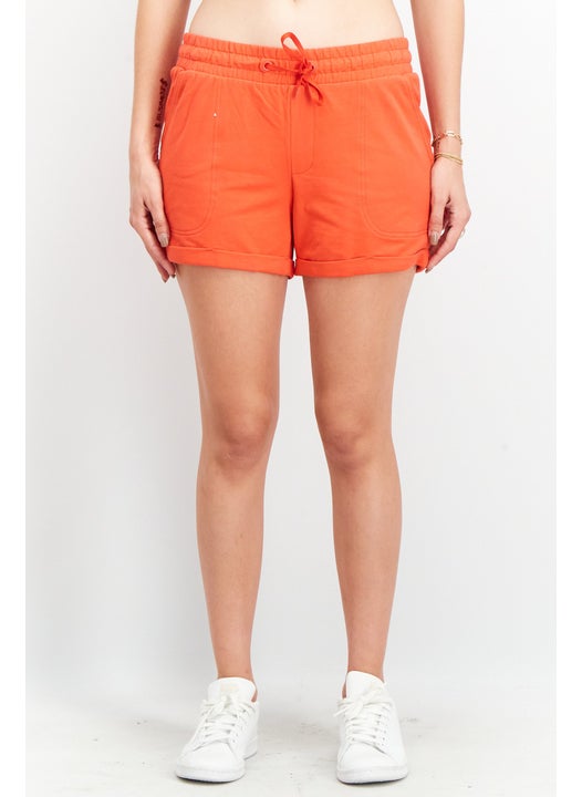Women Regular Fit Pull-On Basic Short, Red