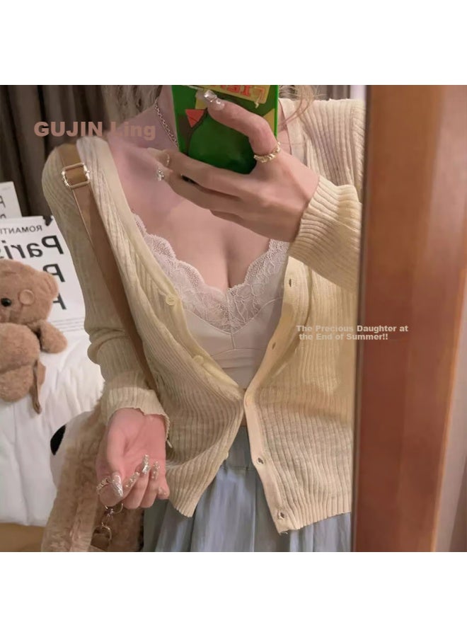 Gujin Light Bunny Cup French Lace Lingerie Women's Seamless Beauty Back Strapless Bra Large Chest Small Ladies Bra - Image 5