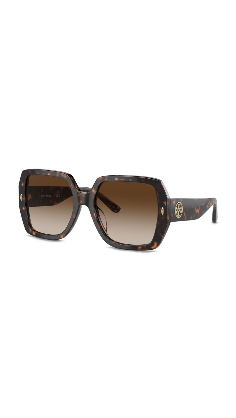 Tory Burch Sunglasses TY 7191 U 172813 Dark Tortoise Brown Gradient - Image 1