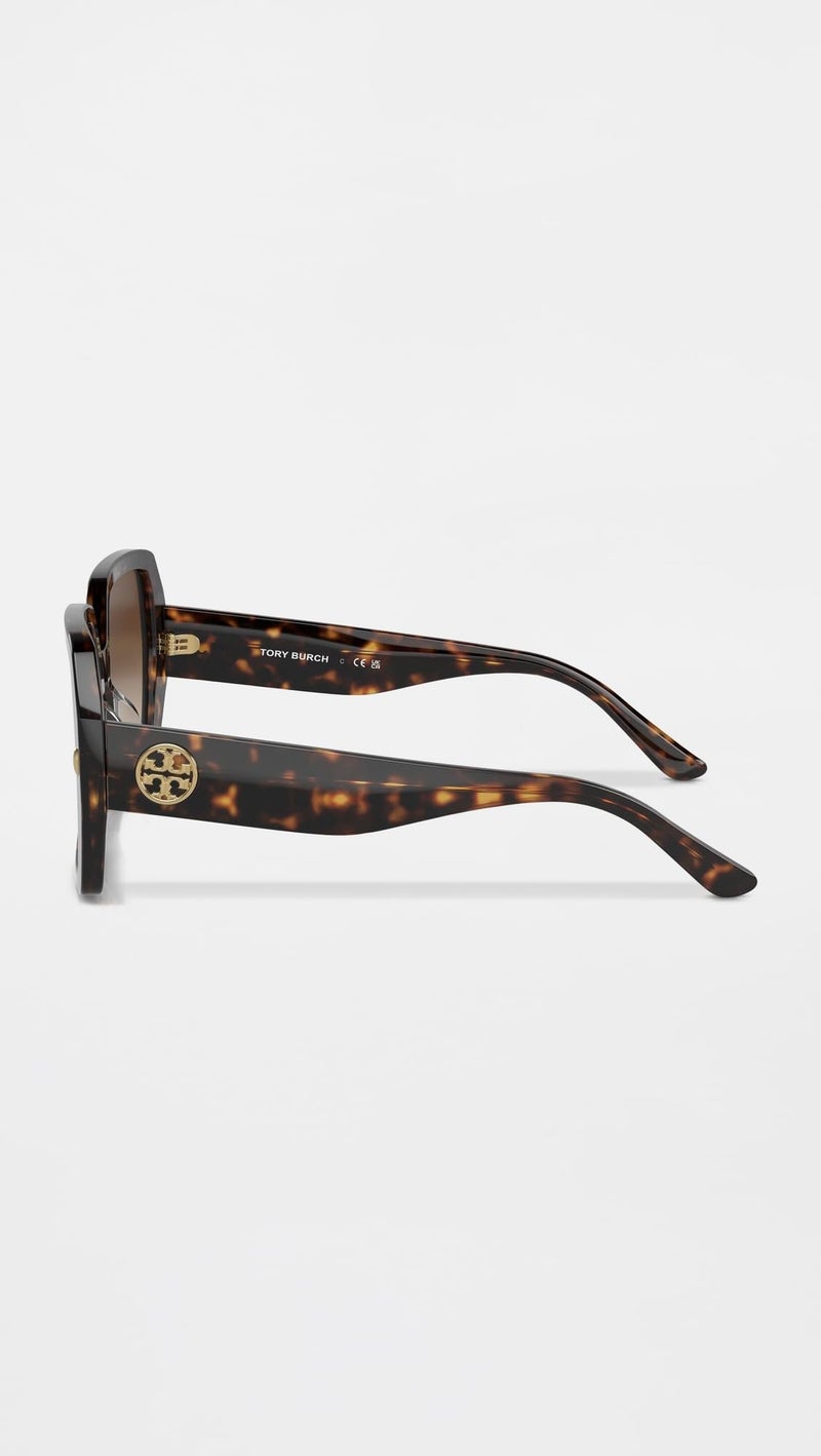 Tory Burch Sunglasses TY 7191 U 172813 Dark Tortoise Brown Gradient - Image 3