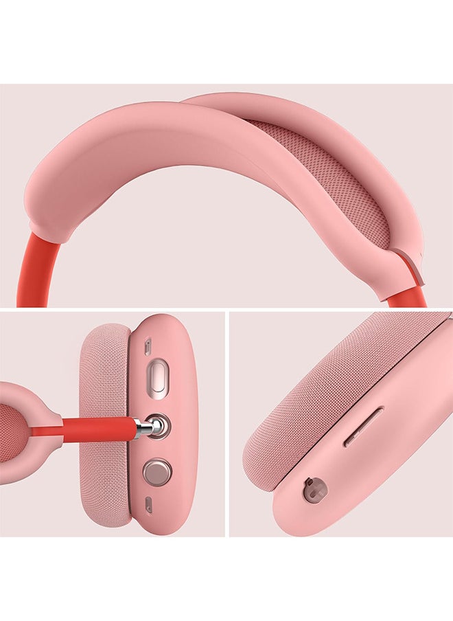 Depend - Silicone Case Cover For AirPods Max Headphones, Anti-Scratch Ear Cups Cover And Headband Cover For AirPods Max, Accessories Skin Protector For AirPods Max, Headset Protective Accessories (Pink) - Image 1
