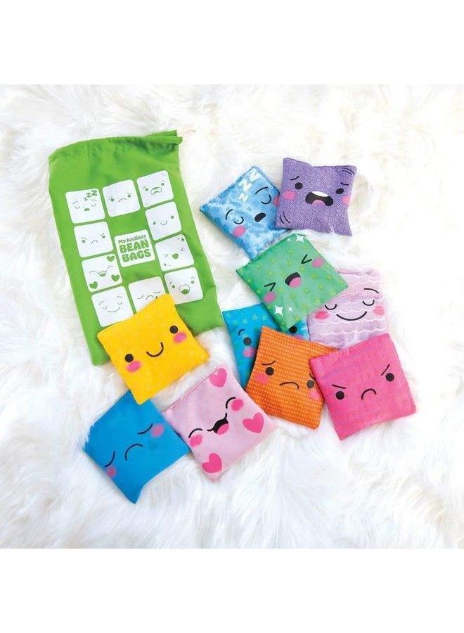 Educational Insights طقم أكياس الفاصولياء مشاعري مكون من 10 أكياس تعليم اجتماعي وعاطفي لرياض الأطفال يجب أن تتوفر في الصفوف للأعمار 3 سنوات فما فوق - Image 4