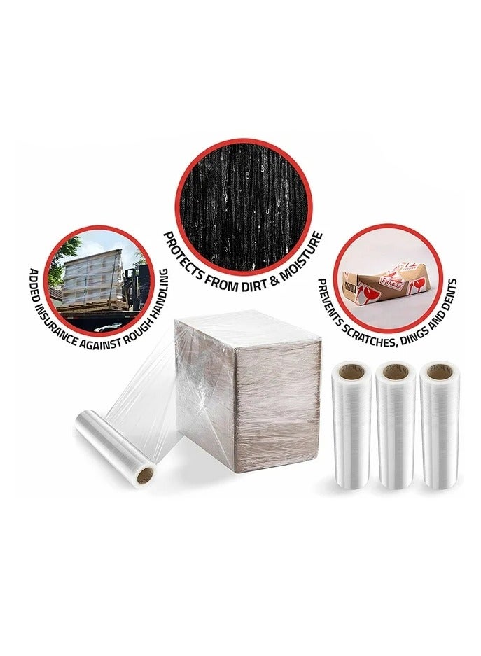 Alba Plastic Stretch Roll, Luggage Roll, Film Roll Clear 50CM Width, 50Meter Length, 2 Pcs - Image 4