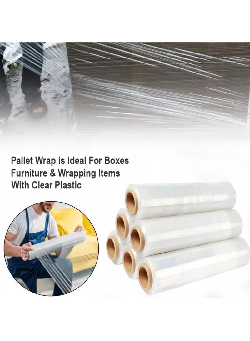 Alba Plastic Stretch Roll, Luggage Roll, Film Roll Clear 50CM Width, 50Meter Length, 2 Pcs - Image 3
