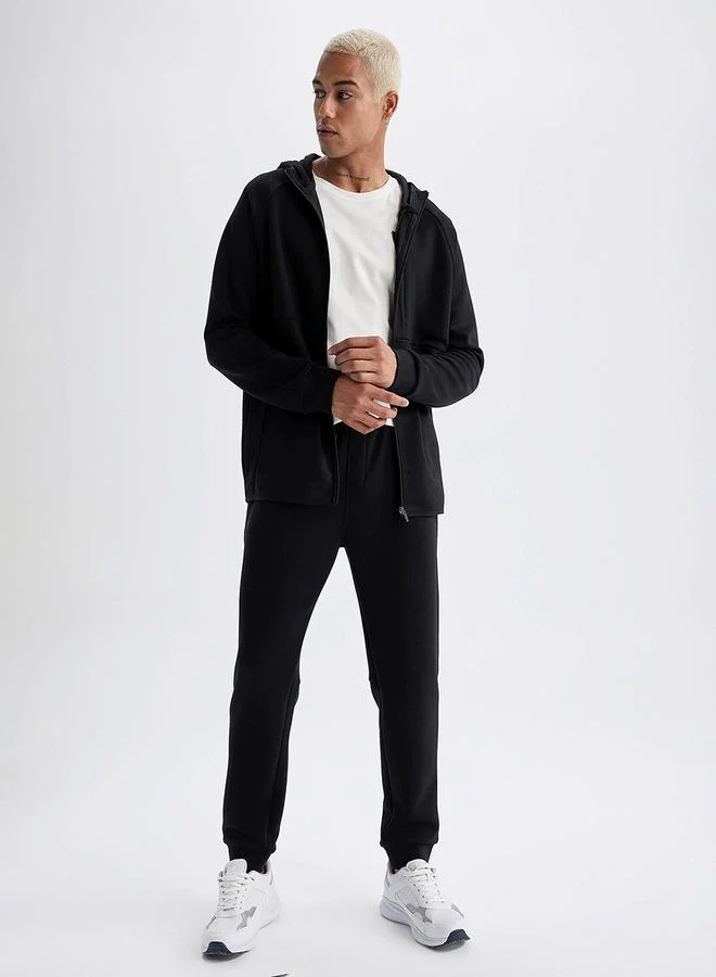 DeFacto Solid Cuffed Joggers with Drawstring by Styli