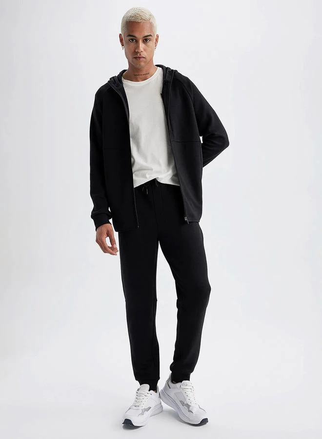 DeFacto Solid Cuffed Joggers with Drawstring by Styli