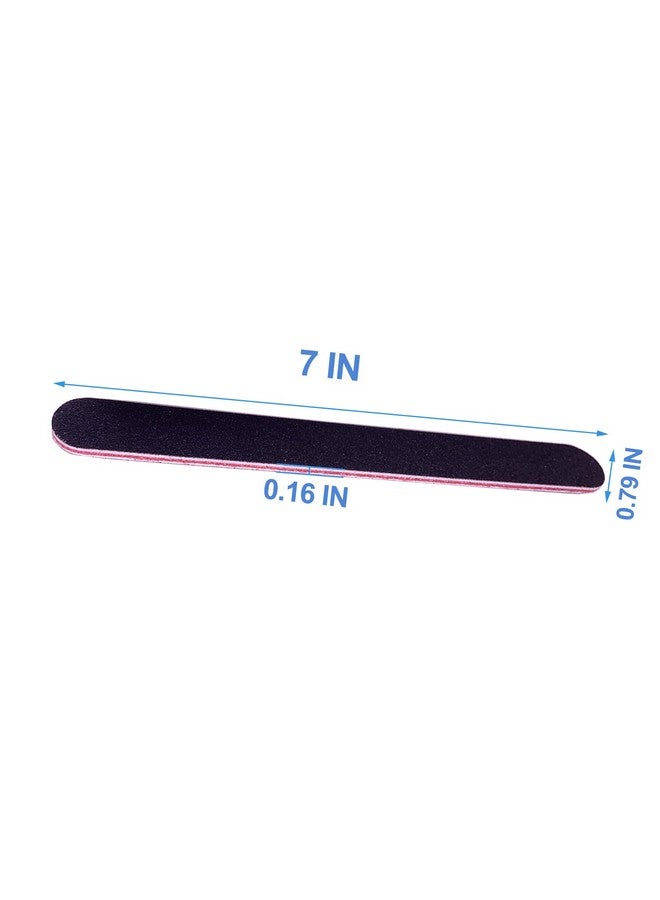 GigaGround Nail File (100 Pcs), Emery Board Nail Files for Acrylic and Natural Nails, 100/180 Grit Double Sided Emery Boards for Nails Fingernail Filer Bulk for Professional Finger Nail Filer Manicure Set - Image 4