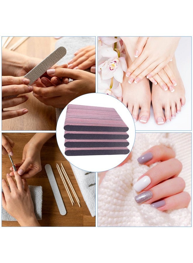 GigaGround Nail File (100 Pcs), Emery Board Nail Files for Acrylic and Natural Nails, 100/180 Grit Double Sided Emery Boards for Nails Fingernail Filer Bulk for Professional Finger Nail Filer Manicure Set - Image 5