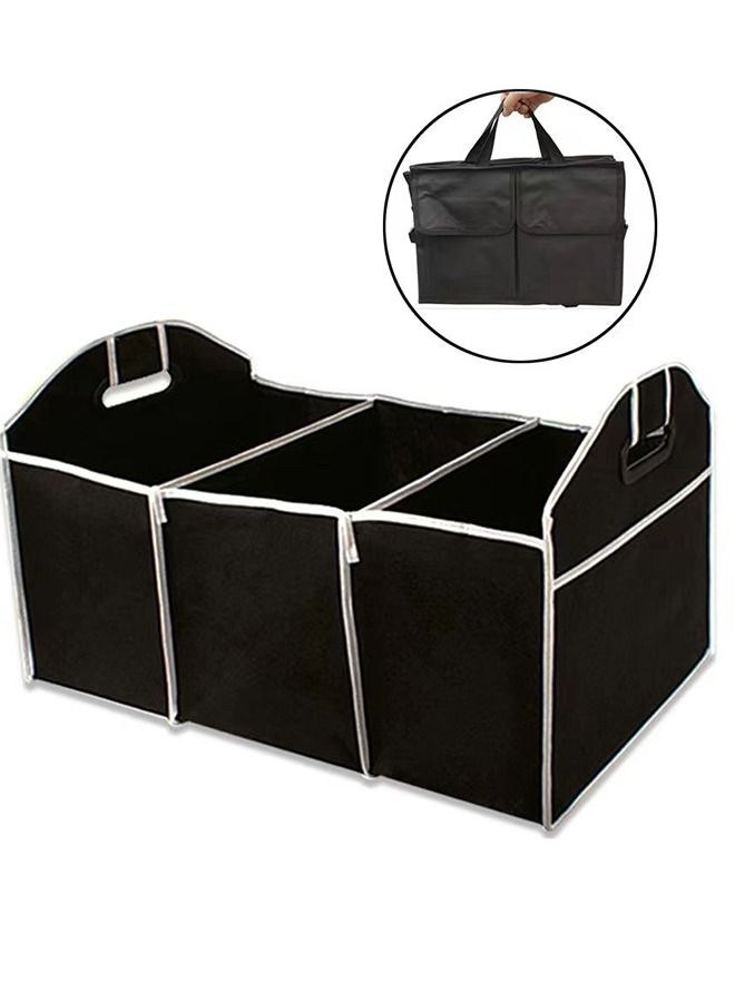 general Car Boot Compartmental Organizer 33*33*52 cm Black - Image 2