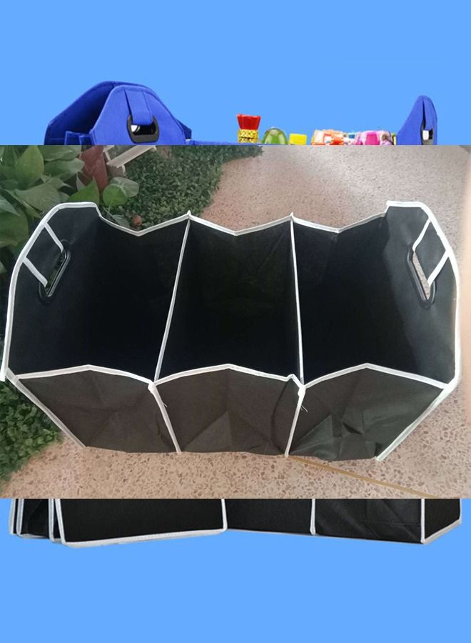 general Car Boot Compartmental Organizer 33*33*52 cm Black - Image 5