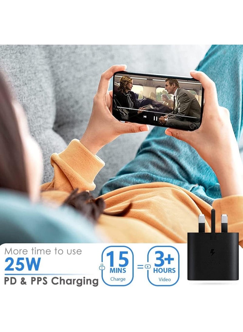 Denx USB C Fast Charger, 25W Fast Charger Plug for Samsung, USB C Charger Plug Compatible with Samsung Galaxy S23/S23+/S23 Ultra/S22/S22+/S22 Ultra/S21/S20/Note 20/Z Flip4/Z Fold4 (Cable Not Included)  - Image 5