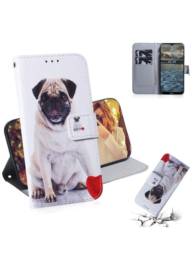 S-TOP Case For Nokia 2.4 Coloured Drawing Horizontal Flip Leather Case, with Holder & Card Slots & Wallet - Image 1