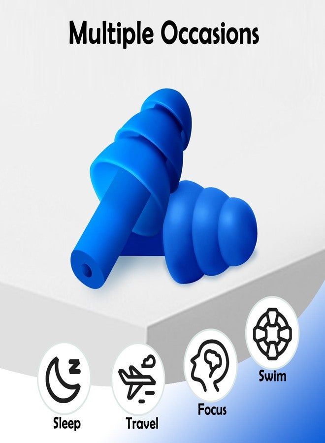 Leffis 100 Pairs Ear Plugs for Sleeping Noise Cancelling, 10 Colors Reusable Silicone Sound Blocking Earplugs, Waterproof Noise Reduction Ear Plugs for Shooting, Swimming, Concerts, Snoring - Image 2