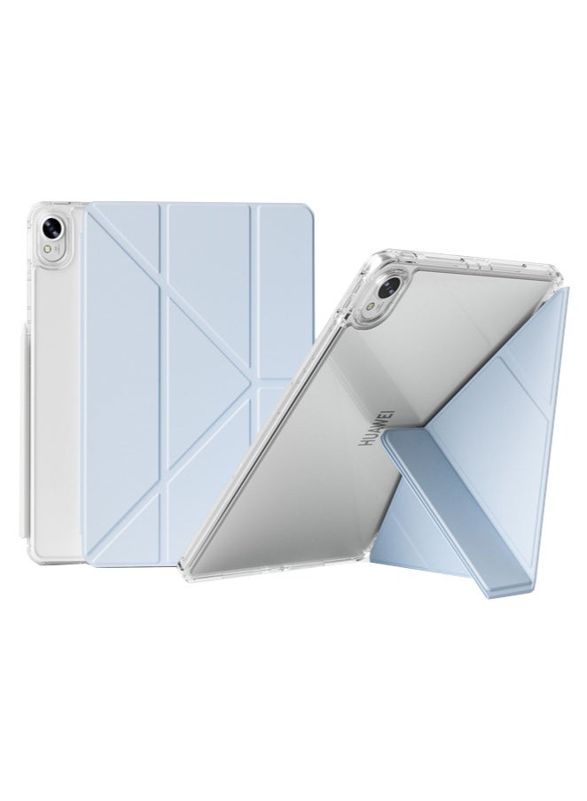 حالة لـ HUAWEI MatePad 11.5 بوصة / الهواء 11.5 بوصة / 11.5S 11.5inch ، تصميم ثلاثي الطي على شكل Y ، زاوية متعددة ، غطاء اللوح مع فتحة القلم ، إيقاظ / نوم تلقائي ، أزرق - Image 1
