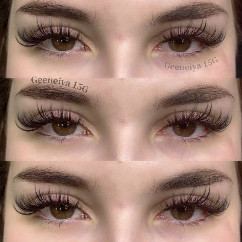 Geeneiya Lashes Wispy Mink Natural Eyelashes Spikes Lash Extensions Look Fluffy False Eyelashes 18mm Long Strip Lashes Cat Eye Eyelashes Fairy Look 7 Pairs Multipack - Image 2