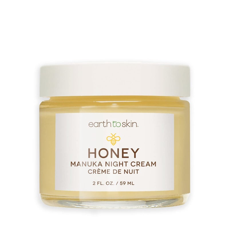Earth To Skin Honey Manuka Calming Night Cream â€“ Nourishing Moisturizer with Shea Butter, Macadamia Oil & Glycerin â€“ 2.0 fl oz - Image 1