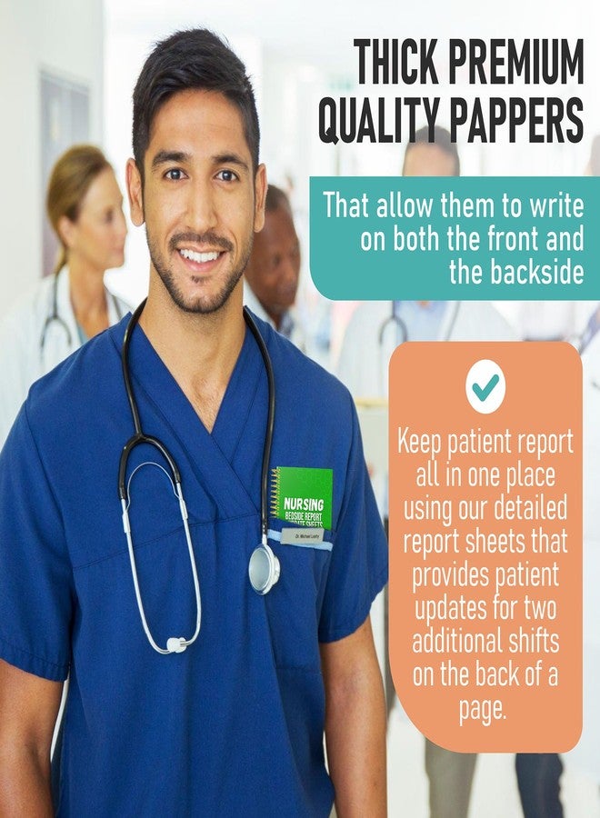 كتاب تقارير أساسيات التمريض في وحدة العناية المركزة، مجموعة قوالب المرضى (قطعتان)، التدريبات السريرية في التمريض، هدية تقدير للممرضين، هدية لطلاب التمريض، وكتاب تقارير التمريض SBAR - Image 4