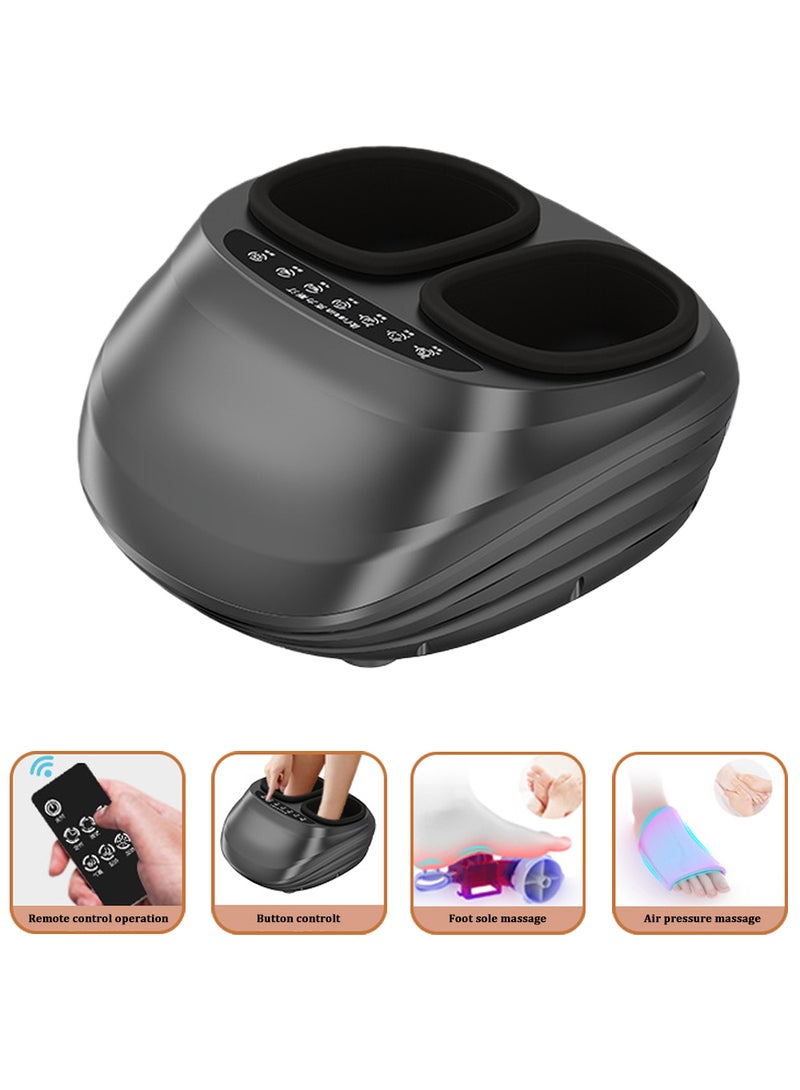 EzzySo مساج القدم شياتسو مع حرارة، جهاز مساج للقدم والساق مع غلاف قابل للفك، جهاز تدليك للساق والساق والذراع لتخفيف الألم وتعزيز الدورة الدموية - Image 1