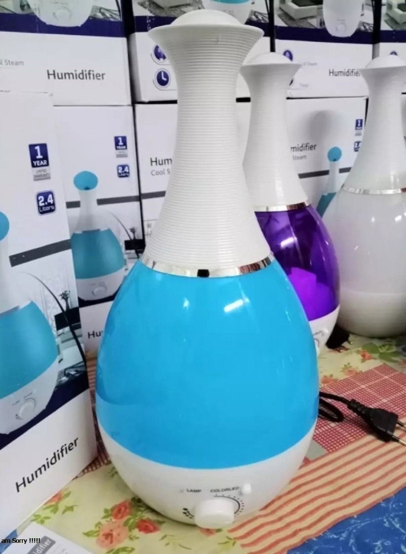 2.4 Liter Cool Steam Humidifier ( Aroma Diffuzer ) -With Night Light -Lining Style  - Image 2