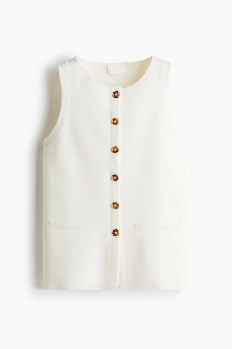 H&M Button-front vest top