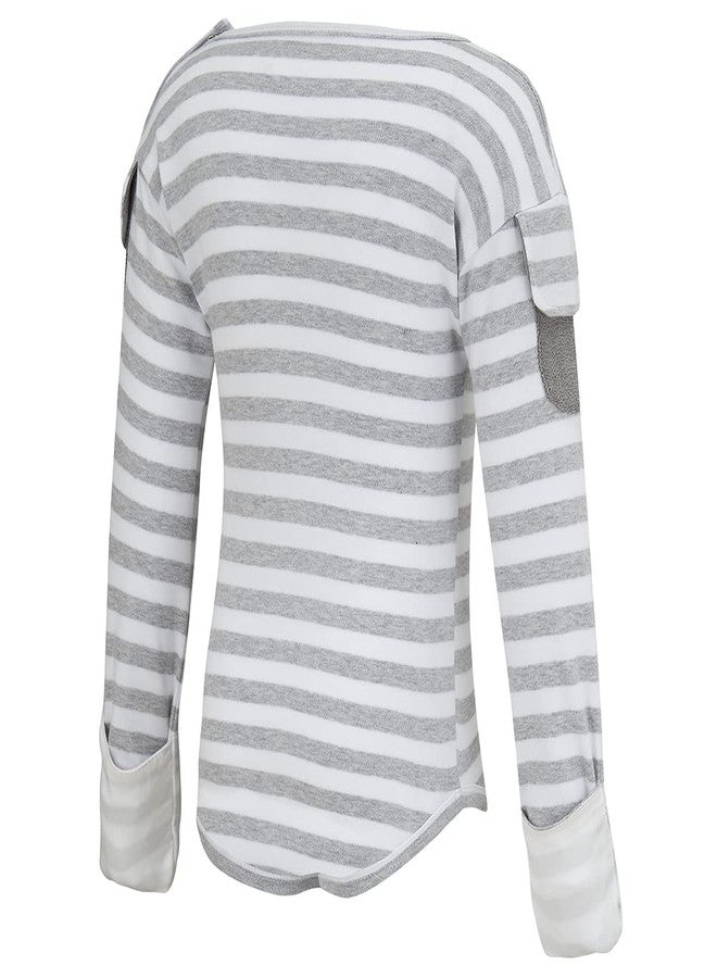 ScratchSleeves | Flip-mitt Bodysuit for Itchy Babies | Grey Stripe | 18-21 Months - Image 4