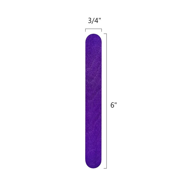 KTOJOY 6â€ 100 Pcs Colored Jumbo Wooden Craft Sticks Wooden Popsicle Colored Craft Sticks Stick 3/4â€Wide Treat Sticks Ice Pop Sticks for DIY Craftsï¼ŒHome Art Projects, Classroom Art Supplies - Image 5