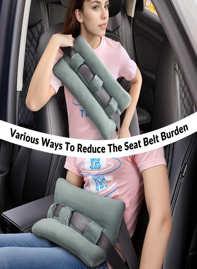 BEYOUDO Seat Belt Pillow for Mastectomy Post Surgery, Heart Pillows for After Heart Surger Recovery, Chest Chemo Port Pillow for Seat Belt, Gifts for Women After Hysterectomy,C-Section (Gray) - Image 5