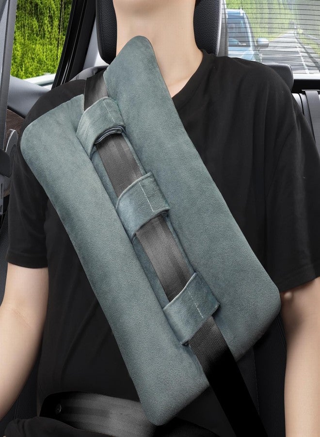 BEYOUDO Seat Belt Pillow for Mastectomy Post Surgery, Heart Pillows for After Heart Surger Recovery, Chest Chemo Port Pillow for Seat Belt, Gifts for Women After Hysterectomy,C-Section (Gray) - Image 4