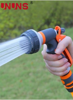 UNUNS Garden Hose Spray,8 Adjustable Patterns Water Gun,High Pressure Spray Nozzle Perfect For Watering Plants,Car Washing,Shower Pets  - Image 2