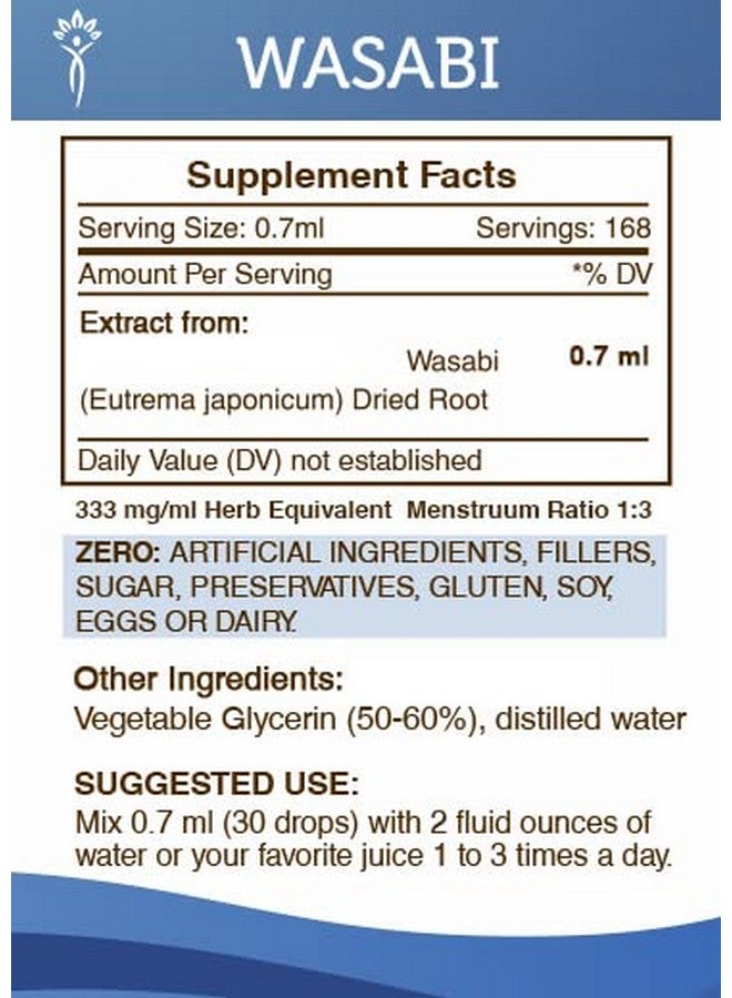 Secrets of the Tribe Secrets of the Tribe Wasabi Tincture Alcohol-Free Extract, High-Potency Herbal Drops, Tincture Made from Wasabi (Eutrema japonicum) Dried Root 4 oz - Image 4