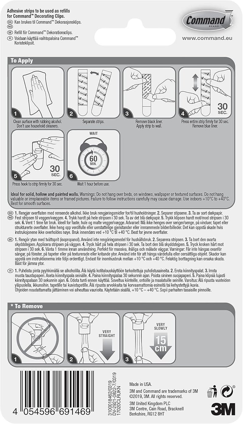 Command Clear Refill Strips Mini - 40 Strips - Image 3