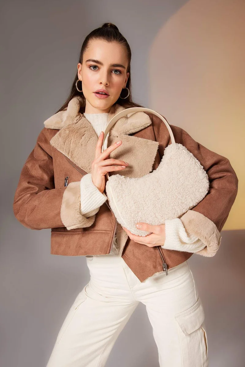 Womens Hand Plush Bag