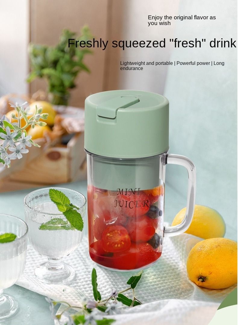 Mini Portable Blender, Blender Juicer Juice Cup Fruit Blender Portable Fruit Cup, USB Rechargeable Personal Size Juice Cup, Personal Blender for Smoothies and Smoothies, Travel Juice Cup - Image 4