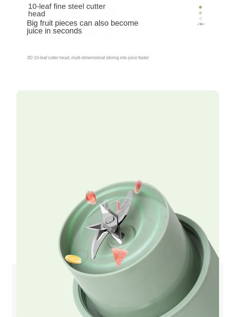 Mini Portable Blender, Blender Juicer Juice Cup Fruit Blender Portable Fruit Cup, USB Rechargeable Personal Size Juice Cup, Personal Blender for Smoothies and Smoothies, Travel Juice Cup - Image 3