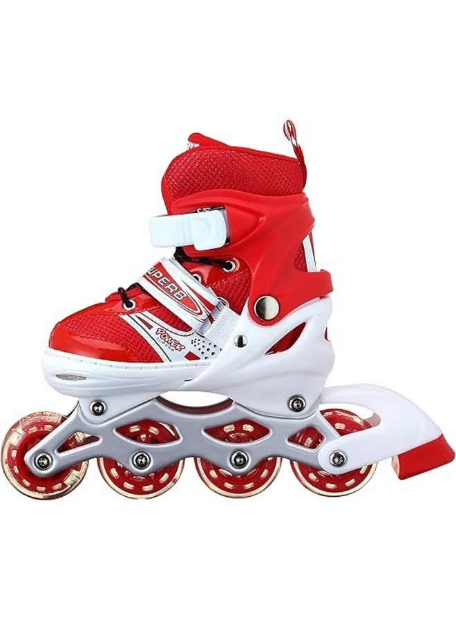 Generic ROLLO TRANS patinage 1 ROW- RED - SMALL- SIZE - Image 2