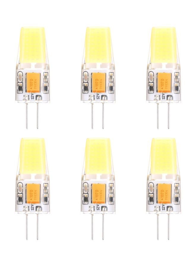 NIBEMINENT Pack Of 6 COB SMD Halogen Bulb White 13.4x7.8x2.5cm - Image 1