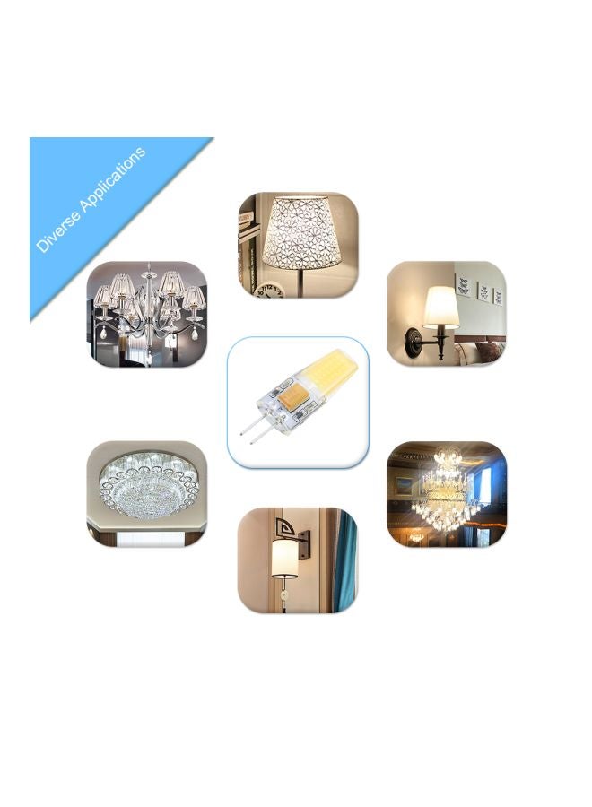 NIBEMINENT Pack Of 6 COB SMD Halogen Bulb White 13.4x7.8x2.5cm - Image 2