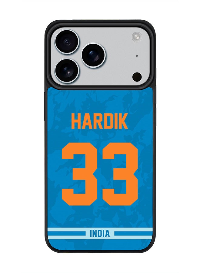 Stylizedd iPhone 17 Pro Case, [Compatible with MagSafe] Slim Magnetic cover Phone Case iPhone 17 Pro -India Hardik Pandya, Jersey No 33 - Image 1