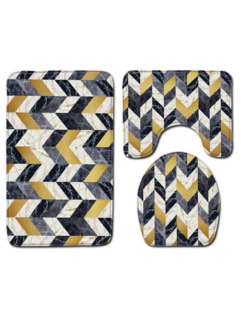 الأزرق جي دبليو طقم إكسسوار دواسات الحمام من 3 قطع - Image 1