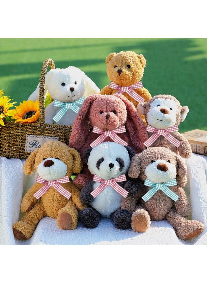 Civaner 7 Pcs Stuffed Animals Bulk 12.5 Inch Cute Soft Animal Plush Toys for Kids Birthday Gifts Baby Shower Party Decorations (Bright Color,Jungle) - Image 1