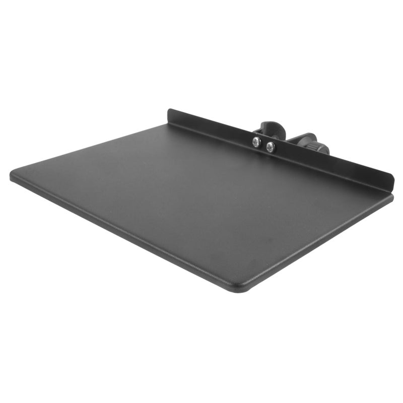 Universal Microphone Stand Holder with Sound Card Tray Clamp for Live Streaming Karaoke Recording Portable Music Stand - Image 2