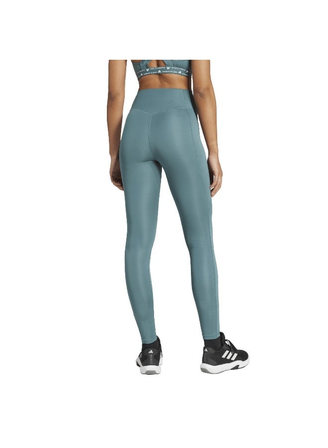 Adidas Opt Ess St 1/1 Green Training Tights For Women 2XS  - Image 3