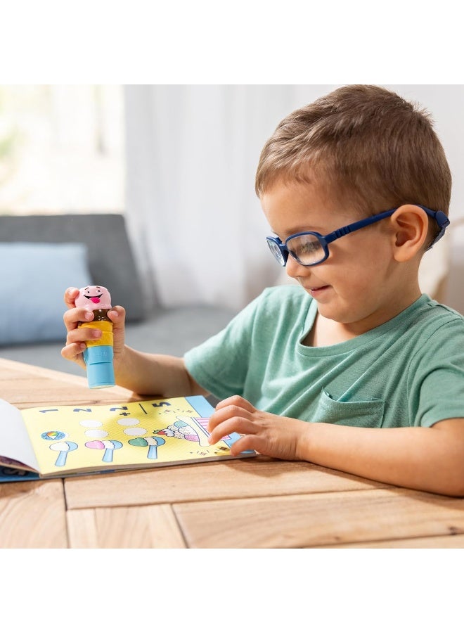Melissa & Doug ملصقات ميليسا ودوج!™ دفتر نشاط مكون من 24 صفحة وطابع ملصقات، 300 ملصق، لعبة فنية وحرفية قابلة للجمع – آيس كريم - Image 5