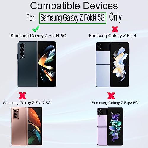 Ibywind Screen Protector for Samsung Galaxy Z Fold4 5G62 2 Pack1 Pack Camera Len Protector1 Back Film9H Tempered GlassHDScratch ResistantBubble FreeEasy Install - Image 3