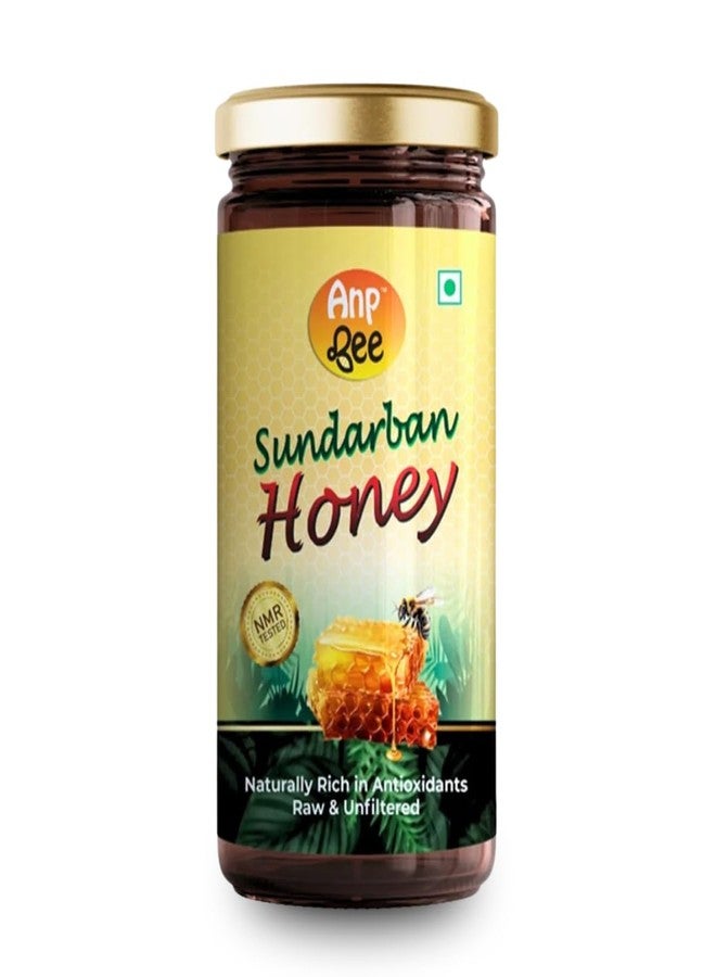 ANP BEE TM ANP BEE Raw Sundarban Forest Honey 500gm, NMR Tested, 100% Pure Unprocessed Natural Ayurvedic Original Honey, Zero Added Sugar, Rich in Nutrients & Antioxidants, Ideal for Heart Health - Image 1