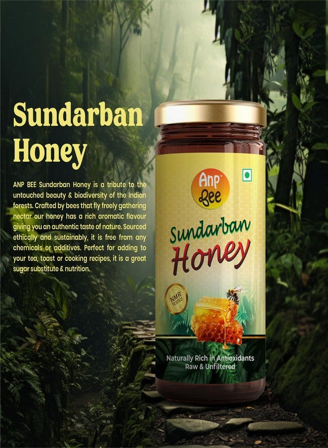 ANP BEE TM ANP BEE Raw Sundarban Forest Honey 500gm, NMR Tested, 100% Pure Unprocessed Natural Ayurvedic Original Honey, Zero Added Sugar, Rich in Nutrients & Antioxidants, Ideal for Heart Health - Image 4